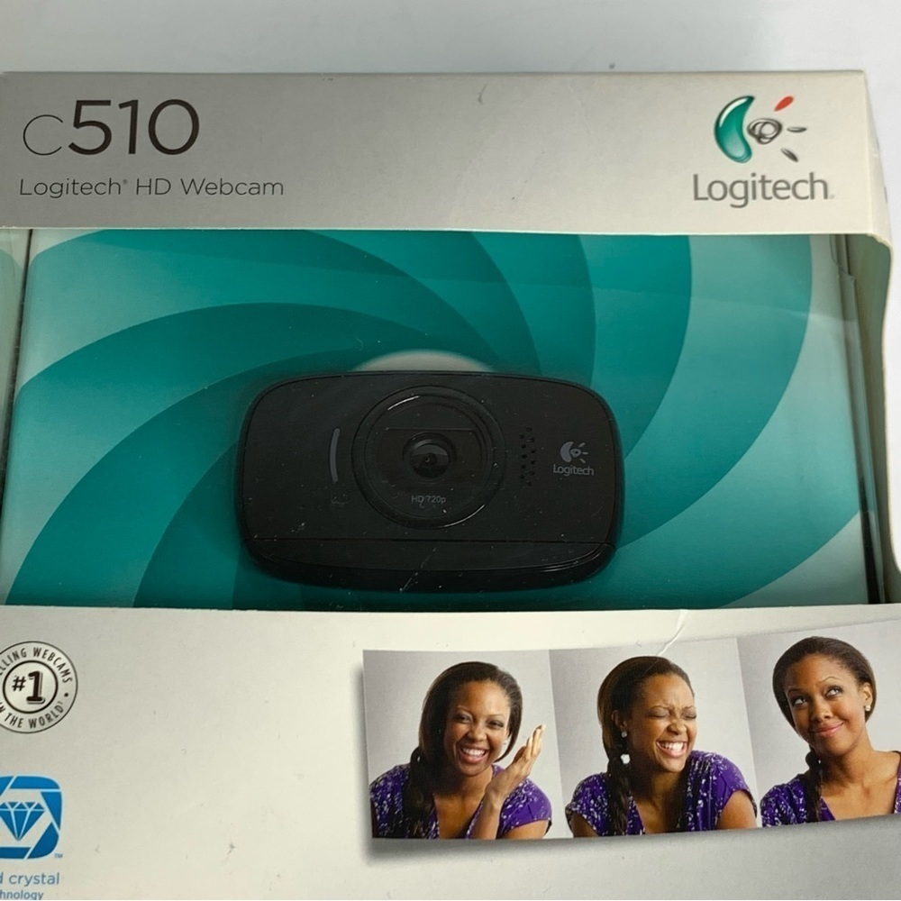 Logitech HD Webcam c510 Dazzling Photos 1 click upload to U-Tube or FB New n Box